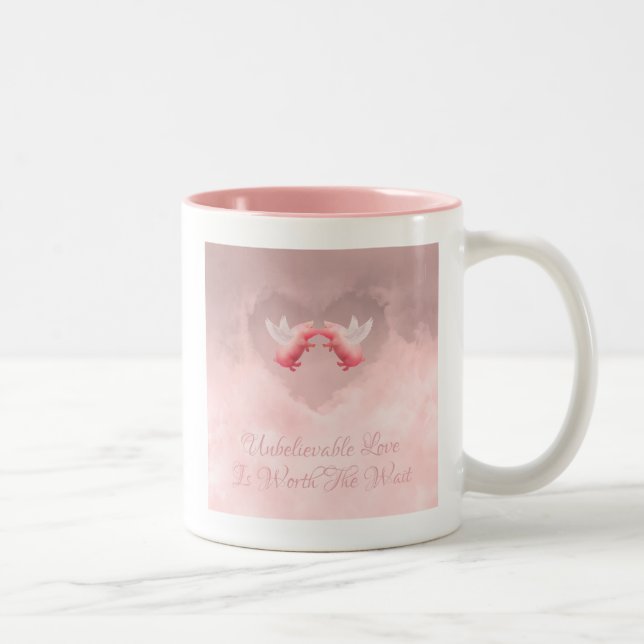 Unbelievable Love Two-Tone Coffee Mug (Right)