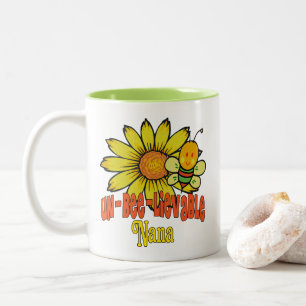Unbelievable Nana Sunflowers Two-Tone Coffee Mug