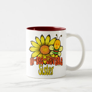 Unbelievable Sister Two-Tone Coffee Mug