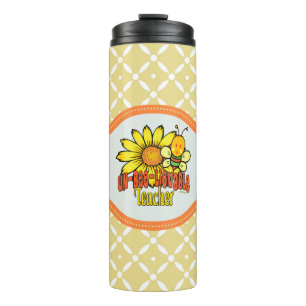 Unbelievable Teacher with Sunflowers and Bees Thermal Tumbler