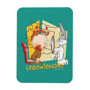 "Unbewievable" Barber BUGS BUNNY™ & Elmer Fudd Magnet