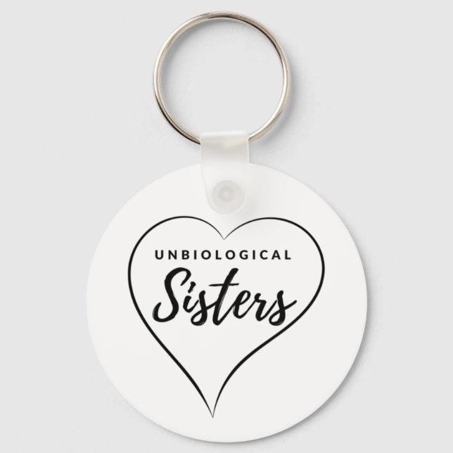 Unbiological Sisters Best Friend Girls Soronity Key Ring (Front)