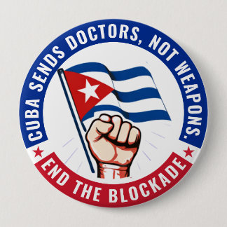 Unblock Cuba 10 Cm Round Badge