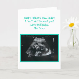 Unborn Baby Expecting Dad Father's Day Card