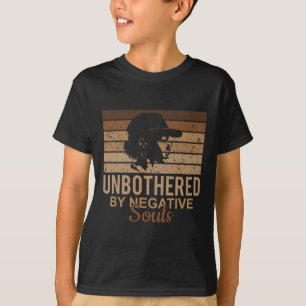 Unbothered By Negative Souls Afro African Women Bl T-Shirt