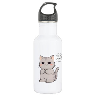 Unbothered Cat "Not My Problem" Funny Design 532 Ml Water Bottle