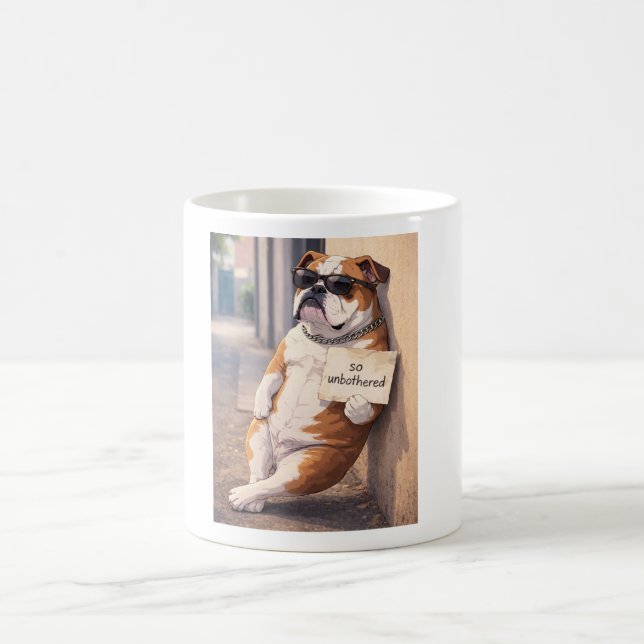 Unbothered Dog Mug | Funny Attitude Coffee Cup (Center)