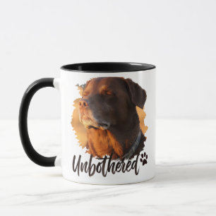 Unbothered Golden Hour Dog – Premium Minimalist  Mug