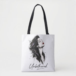 Unbothered. Minimalist Statement  Cotton Tote Bag