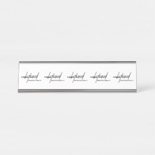Unbothered Professionally” Desk Name Plate