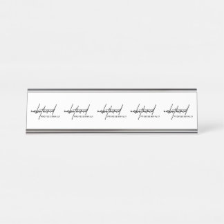 Unbothered Professionally” Desk Name Plate