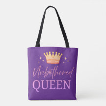 Unbothered Queen Tote Shopping Bag