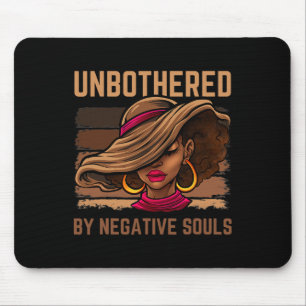 Unbothered Sy Black Queen African American Women L Mouse Mat