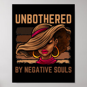 Unbothered Sy Black Queen African American Women L Poster