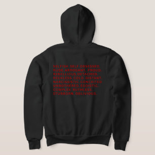 Unbothered Villain Era Word Block Gym Streetwear Hoodie