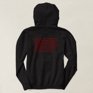 Unbothered Villain Era Word Block Gym Streetwear Hoodie