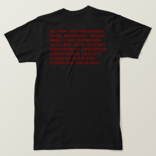 Unbothered Villain Era Word Block Gym Streetwear T-Shirt
