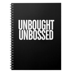 Unbought Unbossed Bold Chisholm Notebook