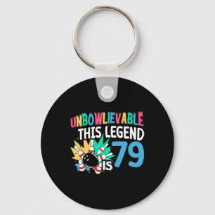 Unbowlievable This Legend Is 79 Bowling 79th Birth Key Ring