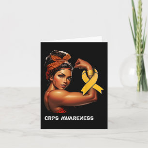 Unbreakable Afro Girl CRPS Awareness Card