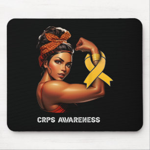 Unbreakable Afro Girl Crps Awareness Mouse Mat