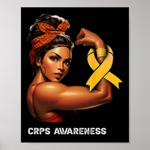 Unbreakable Afro Girl Crps Awareness  Poster