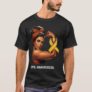 Unbreakable Afro Girl Crps Awareness T-Shirt