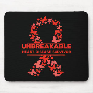 Unbreakable Heart Disease Survivor Awareness Wear Mouse Mat