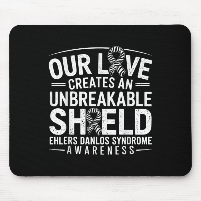 Unbreakable Shield Eds Ehlers Danlos Syndrome Awar Mouse Mat (Front)