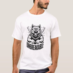 Unbreakable Spirit Fierce Wolf Breaking Chains  T-Shirt