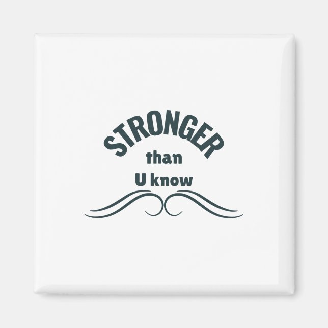 Unbreakable Spirit Stronger Than You Know Sticker  Magnet (Front)