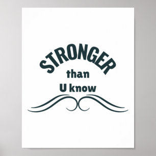 Unbreakable Spirit Stronger Than You Know Sticker  Poster