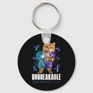 Unbreakable Suicide Prevention Awareness Fighter C Key Ring