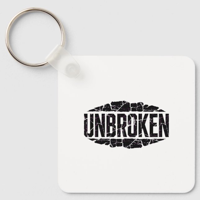 Unbroken Motivation  Key Ring (Front)