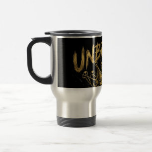 Unbroken Skull King Crown Edgy Motivational Art Travel Mug