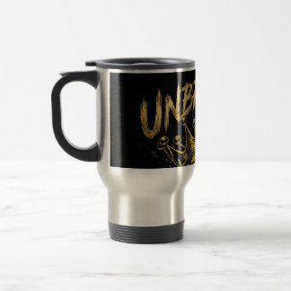 Unbroken Skull King Crown Edgy Motivational Art Travel Mug
