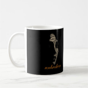 Unbroken Woman Typography Coffee Mug