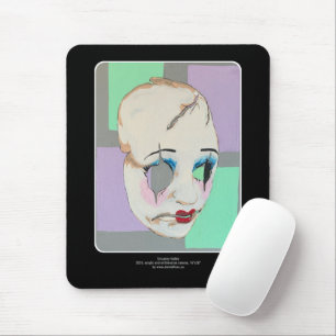 'Uncanny Valley' Painting on a Mouse Mat