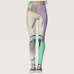 'Uncanny Valley' Painting on Leggings