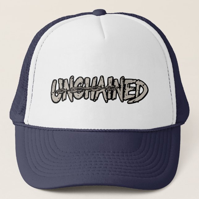 Unchained - Off The Chain - Graphic Art Statement Trucker Hat (Front)
