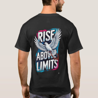 Unchained: Pink & Blue Urban Edge - RISE ABOVE LIM T-Shirt