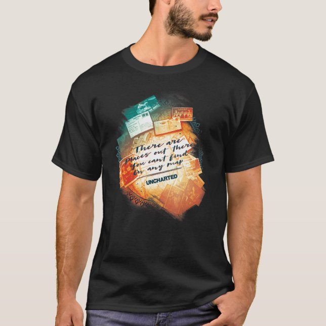 Uncharted Map Collage T-Shirt (Front)