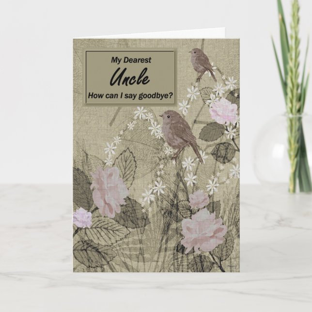 Uncle - A Final Good-bye - Digital Painting Card (Front)