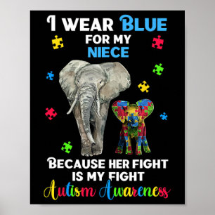 Uncle Aunt Autism Awareness Poster