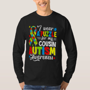 Uncle Autism Wear Puzzle Cousin Awareness T-Shirt