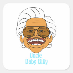 Uncle Baby Billy Square Sticker