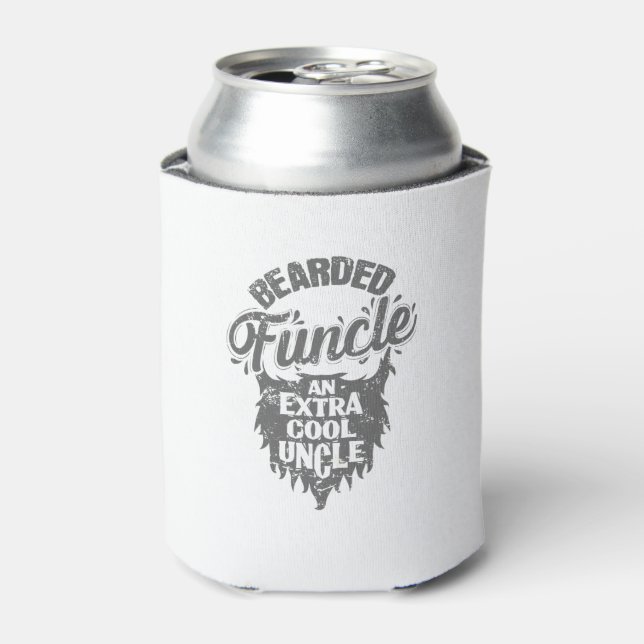Uncle Bart "Bearded Funcle an Extra cool Uncle" Can Cooler (Can Front)
