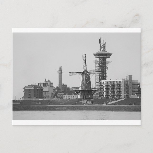 Uncle Beach Cityscape, Vlissingen, Postcard (Front)