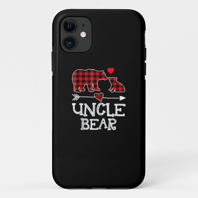 Uncle Bear Christmas Gift | Gift For Uncles Family Case-Mate iPhone Case (Back)