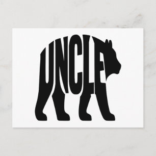 Uncle Bear  Holiday Postcard